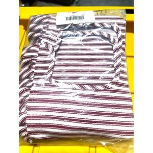 Longaberger Baskets Red Ticking Sweetheart Host Forever Yours Basket Liner NEW